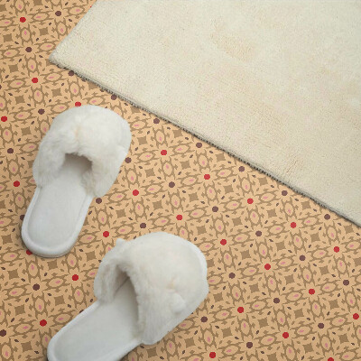 Vinyl wandbekleding Bloemenpatroon in een gaas