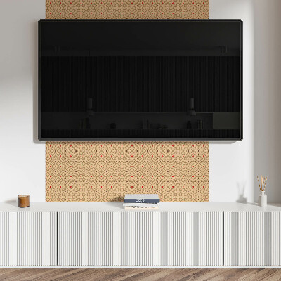 Vinyl wandbekleding Bloemenpatroon in een gaas