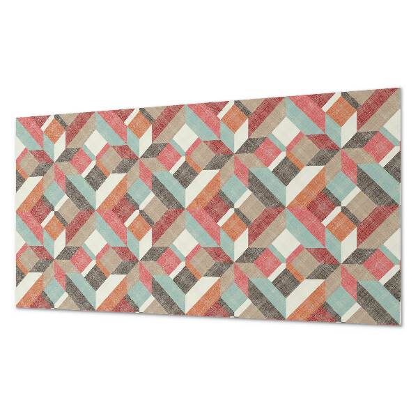 Vinyl wandpaneel Geometrie in kleurrijke vormen