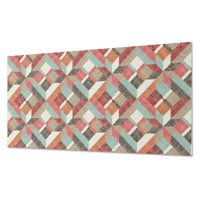 Vinyl wandpaneel Geometrie in kleurrijke vormen