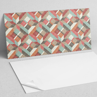 Vinyl wandpaneel Geometrie in kleurrijke vormen