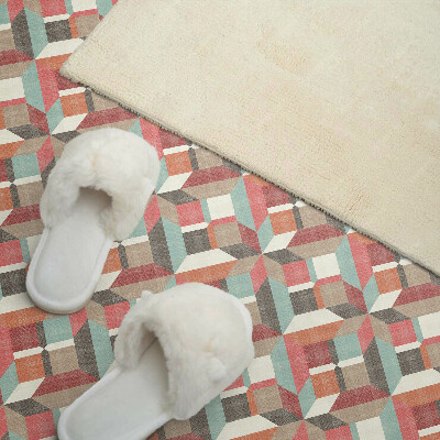 Vinyl wandpaneel Geometrie in kleurrijke vormen