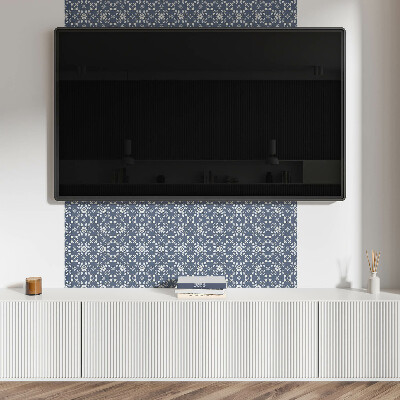 Vinyl wandbekleding Bloemenpatroon op de achtergrond