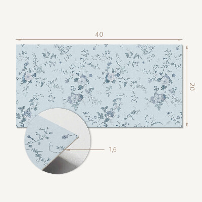 Pvc wandpaneel Bloemenpatroon op de achtergrond