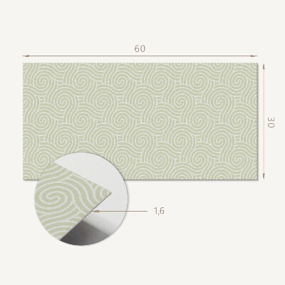 Vinyl wandpaneel Golven in een spiraalpatroon