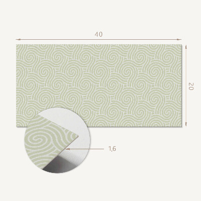 Vinyl wandpaneel Golven in een spiraalpatroon