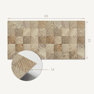 Vinyl wandbekleding Houten plankpatroon