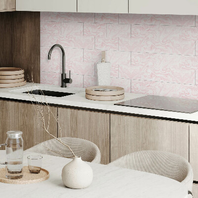 Vinyl wandbekleding Marmerpatroon met golven