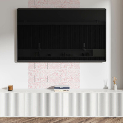 Vinyl wandbekleding Marmerpatroon met golven