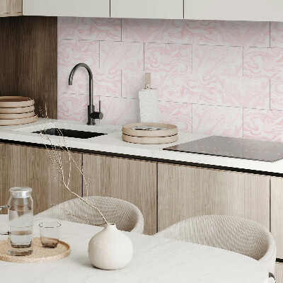 Vinyl wandbekleding Marmerpatroon met golven