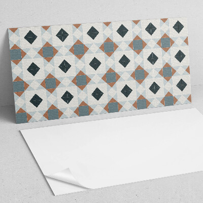Vinyl wandbekleding Geometrisch tegelpatroon