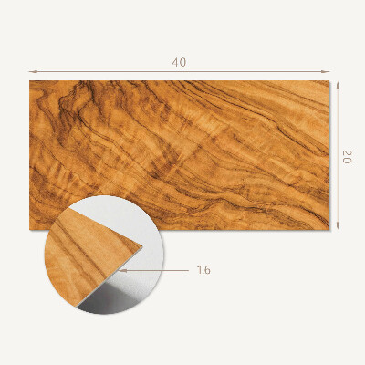 Vinyl wandpaneel Natuurlijk houtpatroon