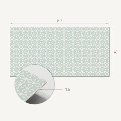 Vinyl wandbekleding Geometrisch bloemenpatroon