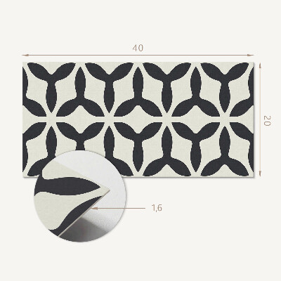 Pvc wandpaneel Stijlvol patroon met vinnen