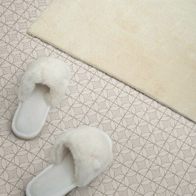 Vinyl wandbekleding Geometrisch patroon met cirkels