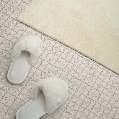 Vinyl wandbekleding Geometrisch patroon met cirkels