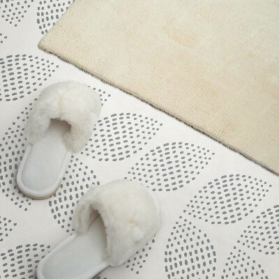 Pvc wandpaneel Bladpatroon met stippen