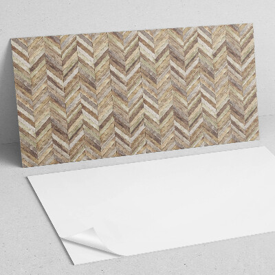 Vinyl wandpaneel Visgraatpatroon van planken