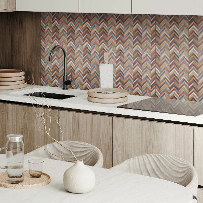 Vinyl wandpaneel Visgraat houtpatroon