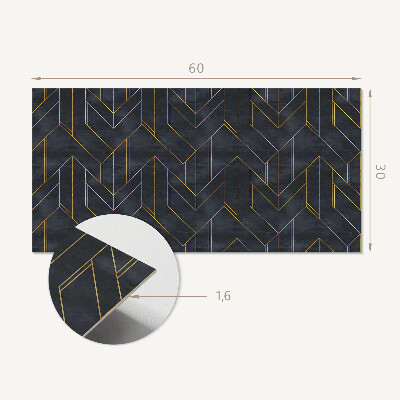 Pvc wandpaneel Geometrie van lijnen en vormen