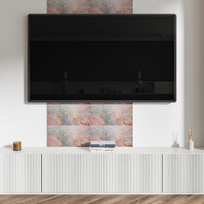 Vinyl wandpaneel Abstract harspatroon