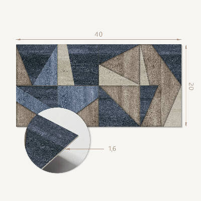 Vinyl wandbekleding Abstract geometrisch patroon