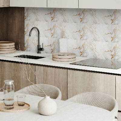 Vinyl wandbekleding Elegant marmer met aderen