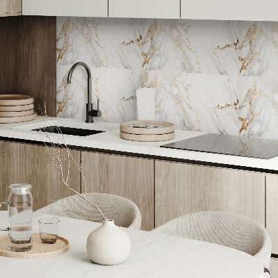 Vinyl wandbekleding Elegant marmer met aderen