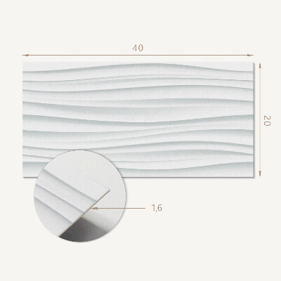 Vinyl wandbekleding Golven in een minimalistische stijl