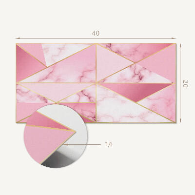 Pvc wandpaneel Geometrische patronen met knikkers