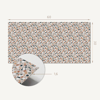 Vinyl wandpaneel Abstract organisch patroon