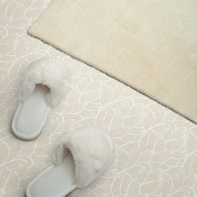 Vinyl wandpaneel Bladpatroon in golven