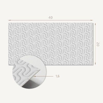 Pvc wandpaneel Golven in 3D-textuur