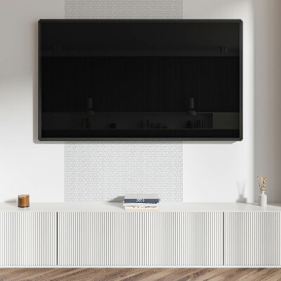 Vinyl wandpaneel Golven met cirkels op de achtergrond