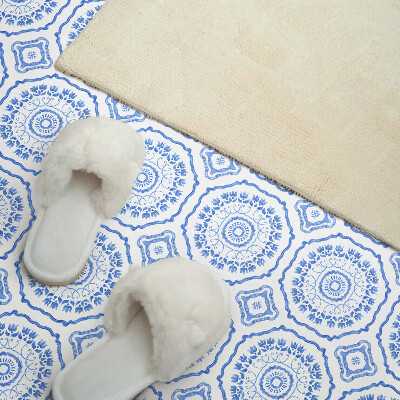 Pvc wandpaneel Bloemenpatroon in cirkels