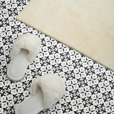 Vinyl wandbekleding Gekruiste bloemenpatronen