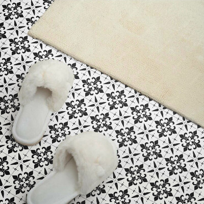 Vinyl wandbekleding Gekruiste bloemenpatronen