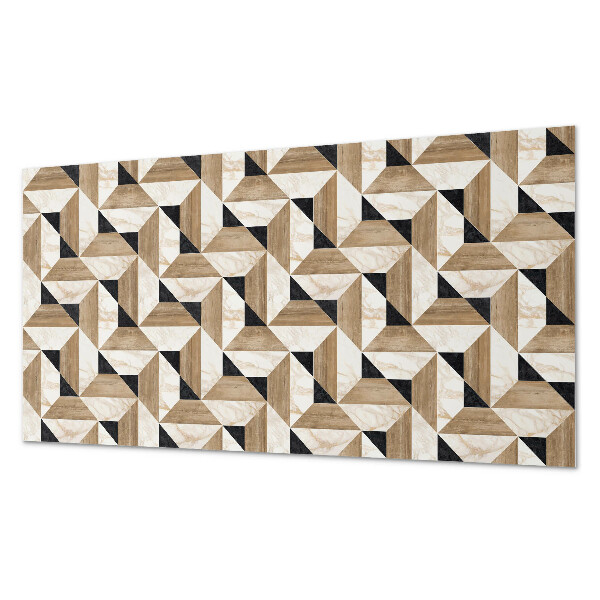 Vinyl wandbekleding Geometrisch driehoekspatroon