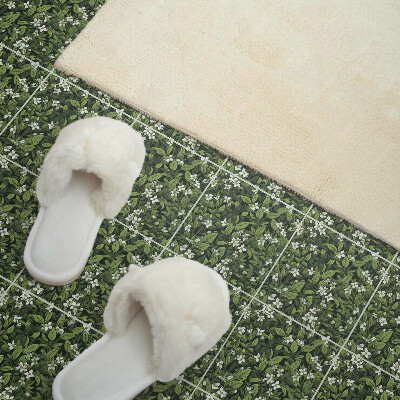 Vinyl wandpaneel Bloemenpatroon met bladeren