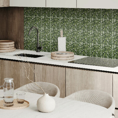 Vinyl wandpaneel Bloemenpatroon met bladeren