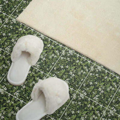 Vinyl wandpaneel Bloemenpatroon met bladeren