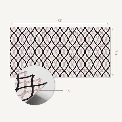 Vinyl wandbekleding Golvend lijnpatroon