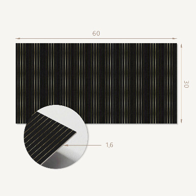 Pvc wandpaneel Verticale lijnen in ritme