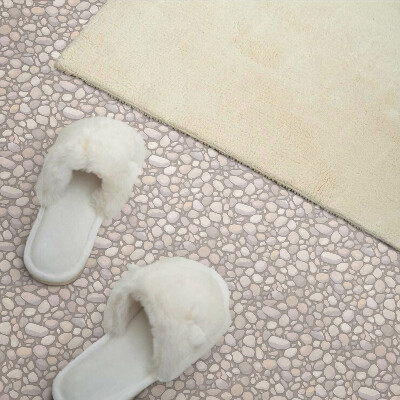 Vinyl wandbekleding Patroon van stenen op de grond