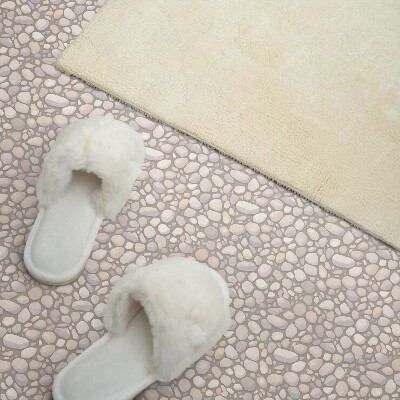 Vinyl wandbekleding Patroon van stenen op de grond