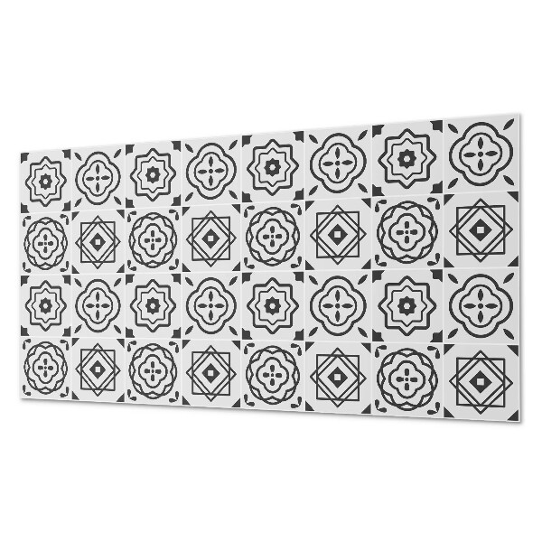 Vinyl wandbekleding Geometrische patronen in vierkanten