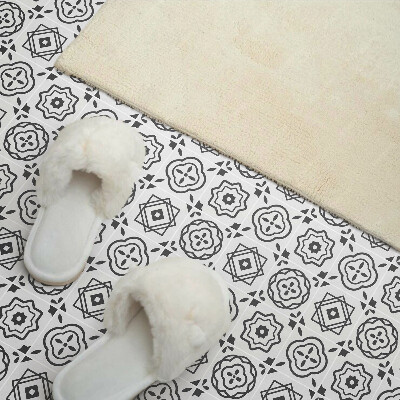 Vinyl wandbekleding Geometrische patronen in vierkanten