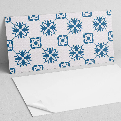 Vinyl wandpaneel Bloemenpatroon met bladeren