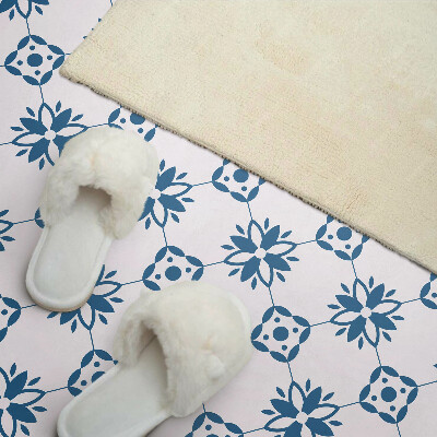 Vinyl wandpaneel Bloemenpatroon met bladeren