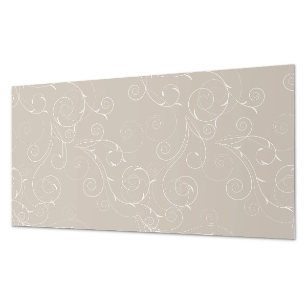 Pvc wandpaneel Delicate spiralen en bladeren